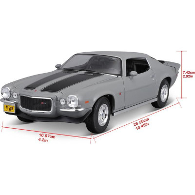 Maisto Chevrolet Camaro 1971 1:18 šedá