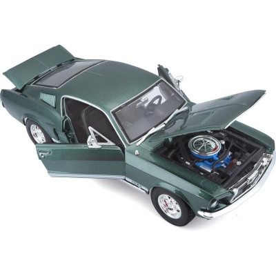 Maisto Ford Mustang Fastback 1967 1:18 zelená metalíza