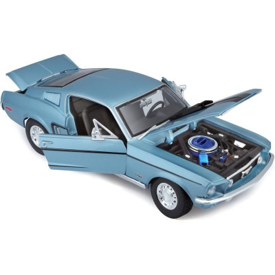 Maisto Ford Mustang GT Cobra Jet FB 1968 1:18 modrá metalíza