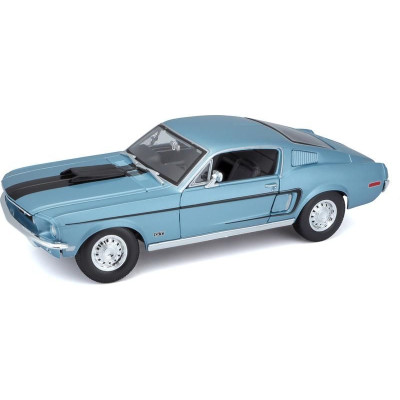 Maisto Ford Mustang GT Cobra Jet FB 1968 1:18 modrá metalíza