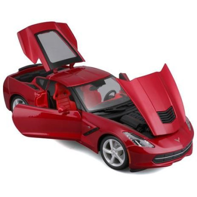 Maisto Corvette Stingray 2014 1:18 červená metalíza