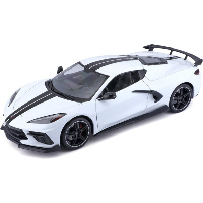 Maisto Chevrolet Corvette Stingray Coupe 2020 1:18 bílá