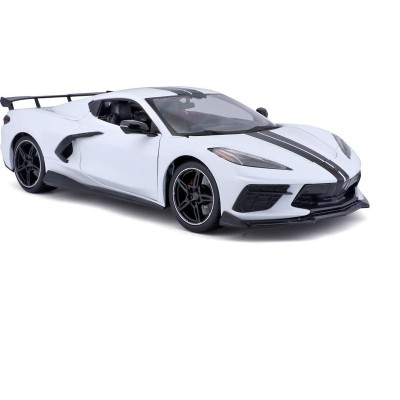 Maisto Chevrolet Corvette Stingray Coupe 2020 1:18 bílá