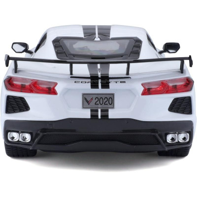 Maisto Chevrolet Corvette Stingray Coupe 2020 1:18 bílá