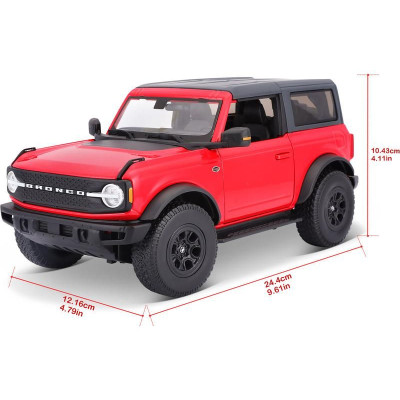 Maisto Ford Bronco Wildtrak 2021 1:18 červená