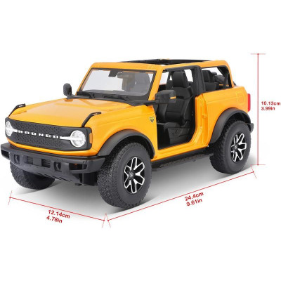 Maisto Ford Bronco Badlands 2021 1:18 oranžová