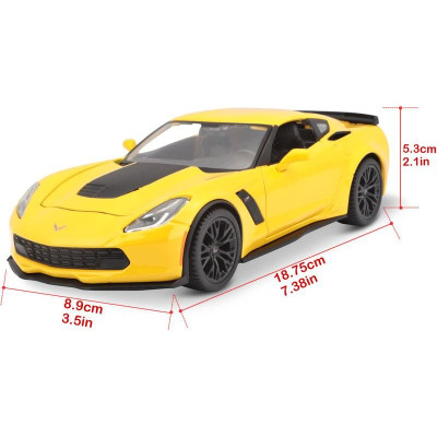Maisto Corvette Z06 2015 1:24 žlutá