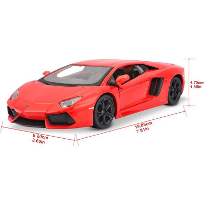 Maisto Lamborghini Aventador Coupé 1:24 oranžová metalíza