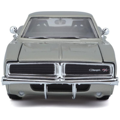 Maisto Dodge Charger R/T 1969 1:25 stříbrná
