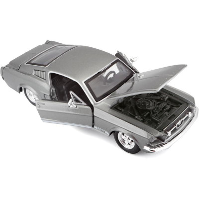 Maisto Ford Mustang GT 1967 1:24 šedá metalíza