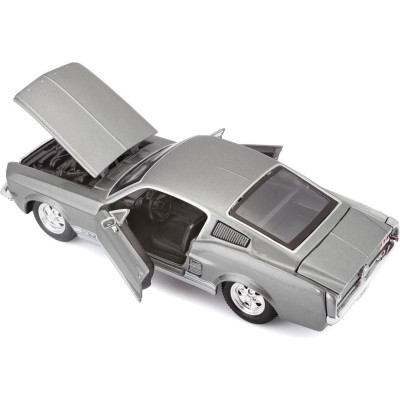 Maisto Ford Mustang GT 1967 1:24 šedá metalíza