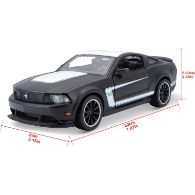 Maisto Ford Mustang Boss 302 1:24 černá matná
