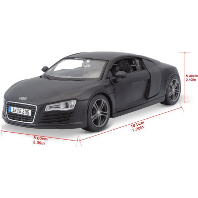 Maisto Audi R8 1:24 černá matná
