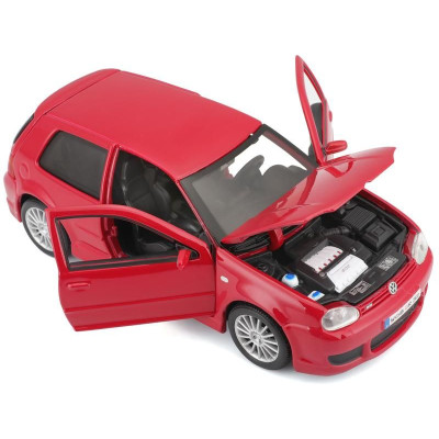 Maisto Volkswagen Golf R32 1:24 červená
