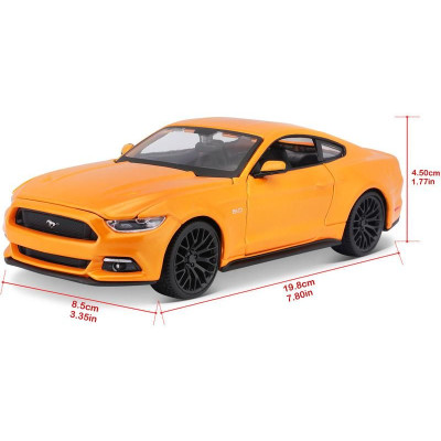 Maisto Ford Mustang GT 2015 1:24 oranžová