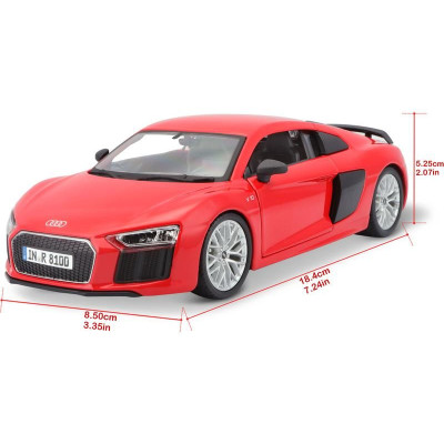 Maisto Audi R8 V10 Plus 1:24 červená