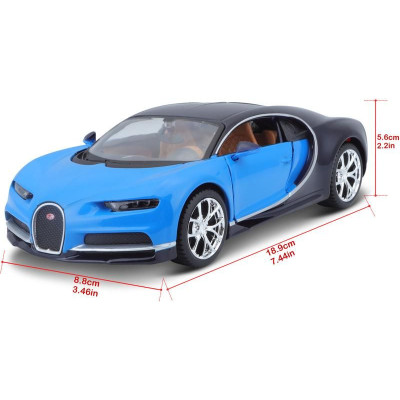 Maisto Bugatti Chiron 1:24 modrá