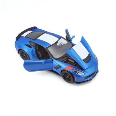 Maisto Corvette Grand Sport 2017 1:24 modrá metalíza