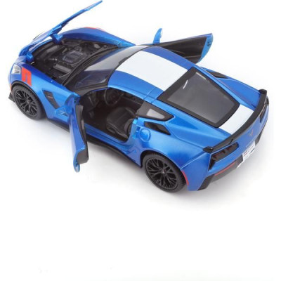 Maisto Corvette Grand Sport 2017 1:24 modrá metalíza