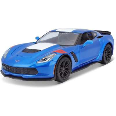 Maisto Corvette Grand Sport 2017 1:24 modrá metalíza