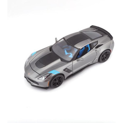 Maisto Corvette Grand Sport 2017 1:24 šedá metalíza