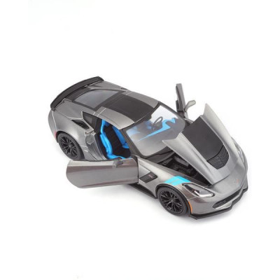 Maisto Corvette Grand Sport 2017 1:24 šedá metalíza