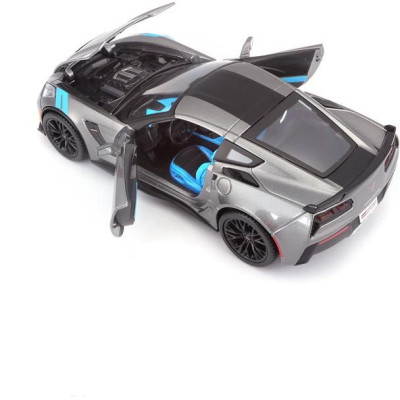 Maisto Corvette Grand Sport 2017 1:24 šedá metalíza