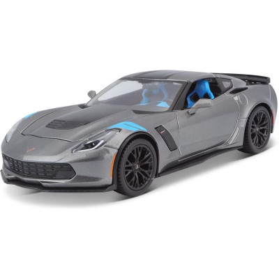 Maisto Corvette Grand Sport 2017 1:24 šedá metalíza