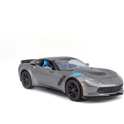 Maisto Corvette Grand Sport 2017 1:24 šedá metalíza
