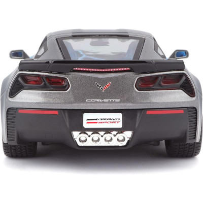 Maisto Corvette Grand Sport 2017 1:24 šedá metalíza
