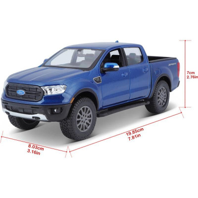 Maisto Ford Ranger 2019 1:27 modrá metalíza