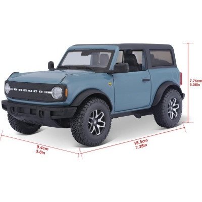 Maisto Ford Bronco 2021 1:24 modrá