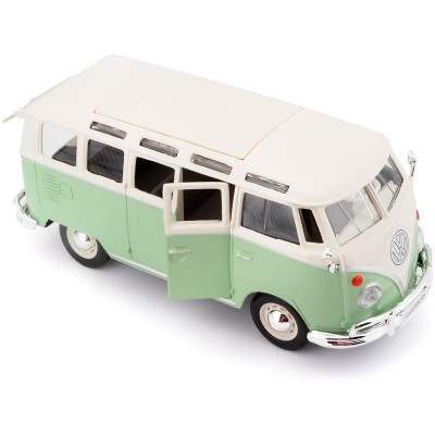 Maisto Volkswagen Van Samba 1:25 zeleno/krémová