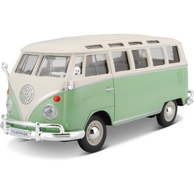 Maisto Volkswagen Van Samba 1:25 zeleno/krémová