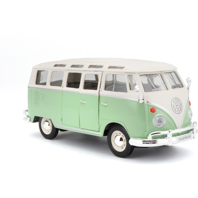 Maisto Volkswagen Van Samba 1:25 zeleno/krémová