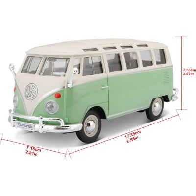 Maisto Volkswagen Van Samba 1:25 zeleno/krémová