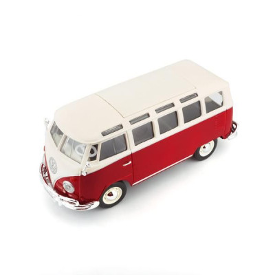 Maisto Volkswagen Van Samba 1:25 bílo/červená