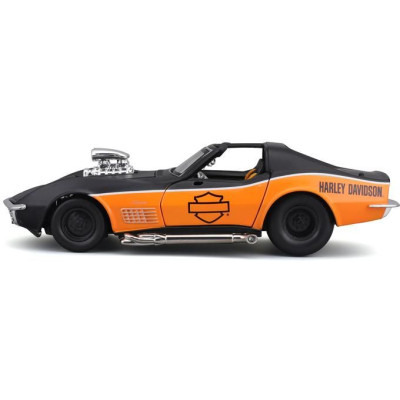 Maisto Harley-Davidson Custom - Chevrolet Corvette 1970 1:24