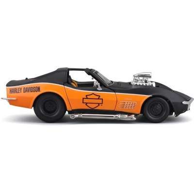 Maisto Harley-Davidson Custom - Chevrolet Corvette 1970 1:24