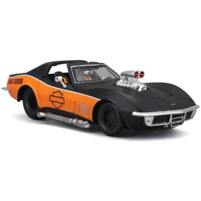 Maisto Harley-Davidson Custom - Chevrolet Corvette 1970 1:24