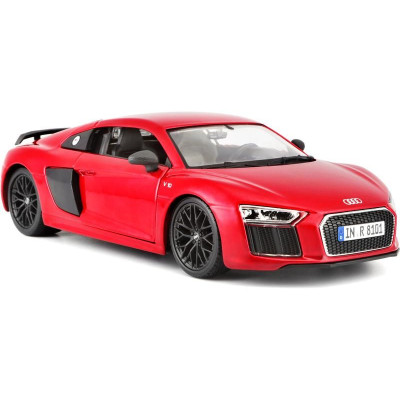 Maisto Kit Audi R8 V10 Plus 1:24 červená metalíza