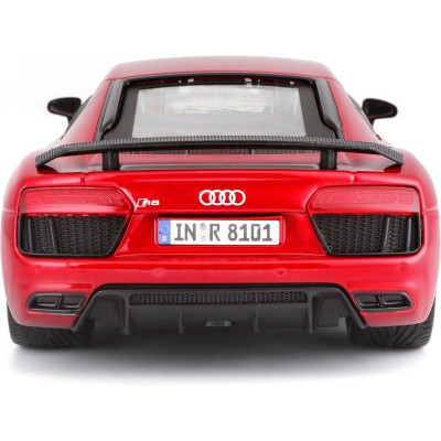 Maisto Kit Audi R8 V10 Plus 1:24 červená metalíza