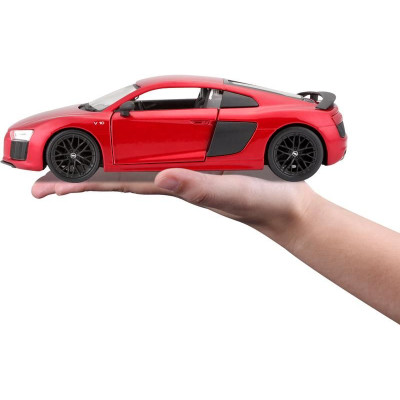 Maisto Kit Audi R8 V10 Plus 1:24 červená metalíza