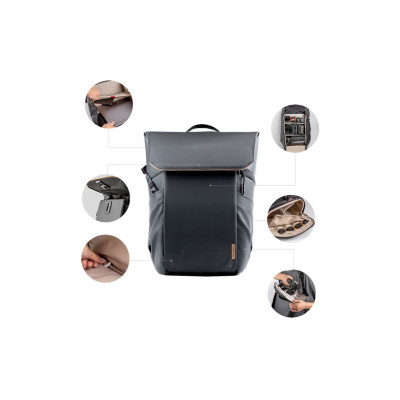 PGYTECH OneGo Air Backpack 25L (Obsidian Black) (P-CB-063)