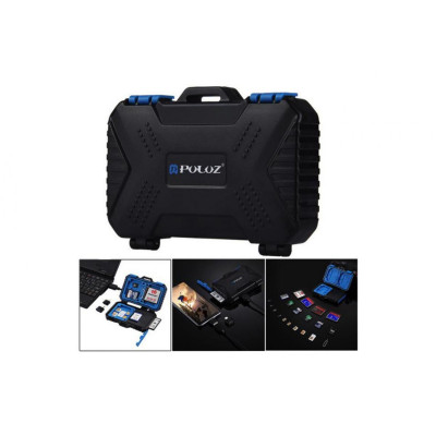 Čtečka karet + pouzdro na paměťové karty 22v1