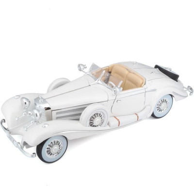 Maisto Mercedes-Benz 500 K Typ Specialroadster 1936 1:18 bílá