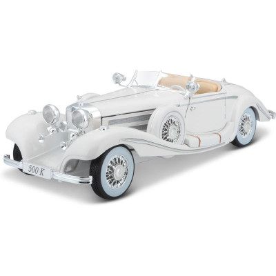 Maisto Mercedes-Benz 500 K Typ Specialroadster 1936 1:18 bílá