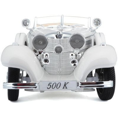 Maisto Mercedes-Benz 500 K Typ Specialroadster 1936 1:18 bílá
