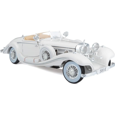 Maisto Mercedes-Benz 500 K Typ Specialroadster 1936 1:18 bílá