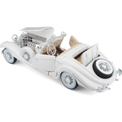 Maisto Mercedes-Benz 500 K Typ Specialroadster 1936 1:18 bílá